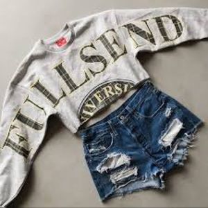 Women’s full send crop sweater